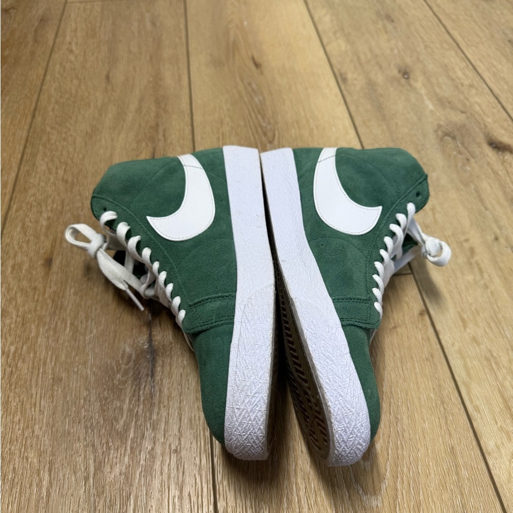 Nike Zoom Blazer SB Mid Fir Green High-Top Sneakers Men’s Size 8 EUC - Picture 5 of 9